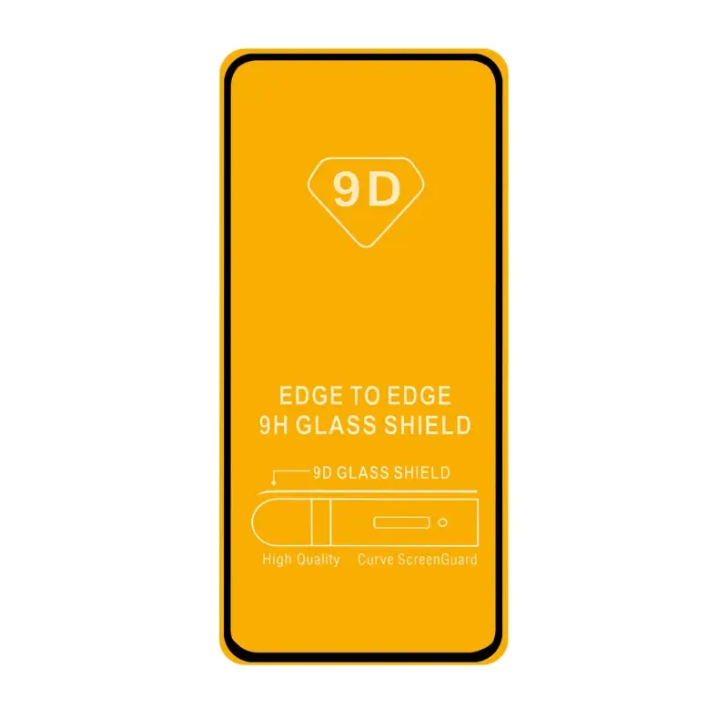 Защитное стекло Xiaomi Redmi Note 9 с рамкой 9H Full Glue без упаковки (25 шт./уп.)