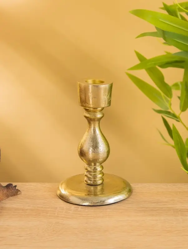 Подсвечник  Подсвечник "Ферзь" алюминий 13 см, цв. золото