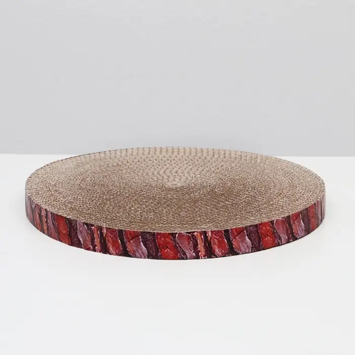 Гофрокогтеточка &laquo;Пижон. Спил сосны&raquo;, 28&times;2.5 см, с пропиткой, круглая