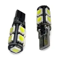 C011 T10 /белый/ (W2.1x9.5d) CANBUS 9SMD 5050, блистер 2 шт.
