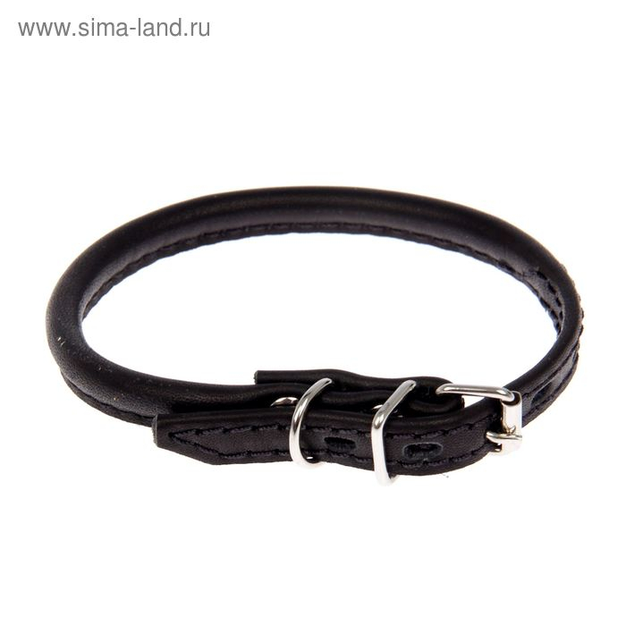 Ошейник кожаный круглый, 31 х 1,5 см, ОШ 25-27 см, микс цветов Ошейник кожаный круглый, 31 х 1,5 см, ОШ 25-27 см, микс цветов