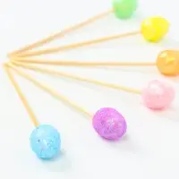 Шпажки "Пасха" блестки, набор 6 шт