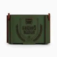 Коробка подарочная деревянная &laquo;Боевой запас&raquo; 8.5&times;6&times;3.5 см