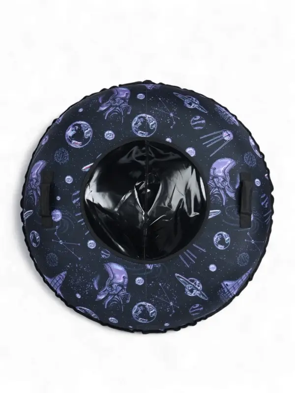 Тюбинг – ватрушка «Космос», диаметр чехла 120 см, чёрная, Winter Star Тюбинг – ватрушка «Космос», диаметр чехла 120 см, чёрная, Winter Star