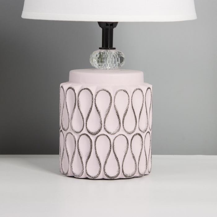 Лампа настольная Лампа настольная "Медитация" 1х40Вт Е14 розовый 20х20х35см