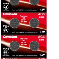 Батарейка Camelion G5/LR754/LR48/393A/193 BL10 Alkaline 1.5V (10/100/3600)