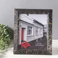 Фоторамка пластик 20х25 см "Гедеон" чёрный с золотом 32х28х2 см