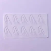 Форма для шоколада «Пёрышки», 10 ячеек, 22×12×0.3 см, прозрачная