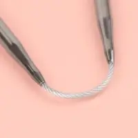 Спицы для вязания, чулочные, гибкие, d=5 мм, 21 см, 3 шт.