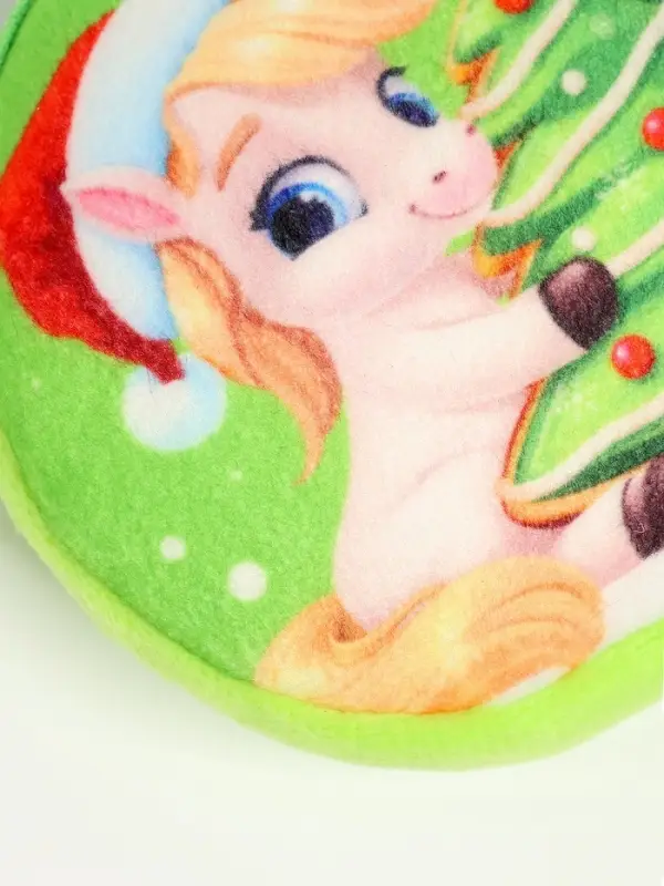 Кошелёк детский «Лошадки», плюшевый, МИКС