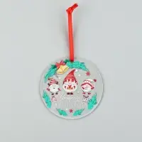 Елочная игрушка «Уютного Нового года», диам. 6 см