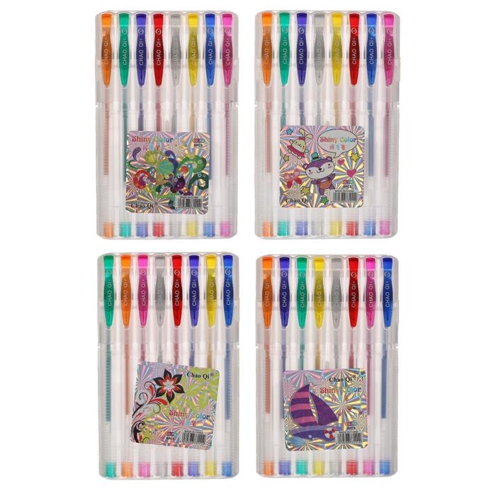 Набор гелевых ручек, 8 цветов, в пластиковой коробке Набор гелевых ручек, 8 цветов, в пластиковой коробке