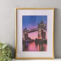 Фоторамка для фото 30&times;40 см, с паспарту 21&times;30 см, Vivo, золото