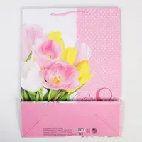 Пакет подарочный ламинированный, упаковка, «8 марта», L 31 х 40 х 11.5 см