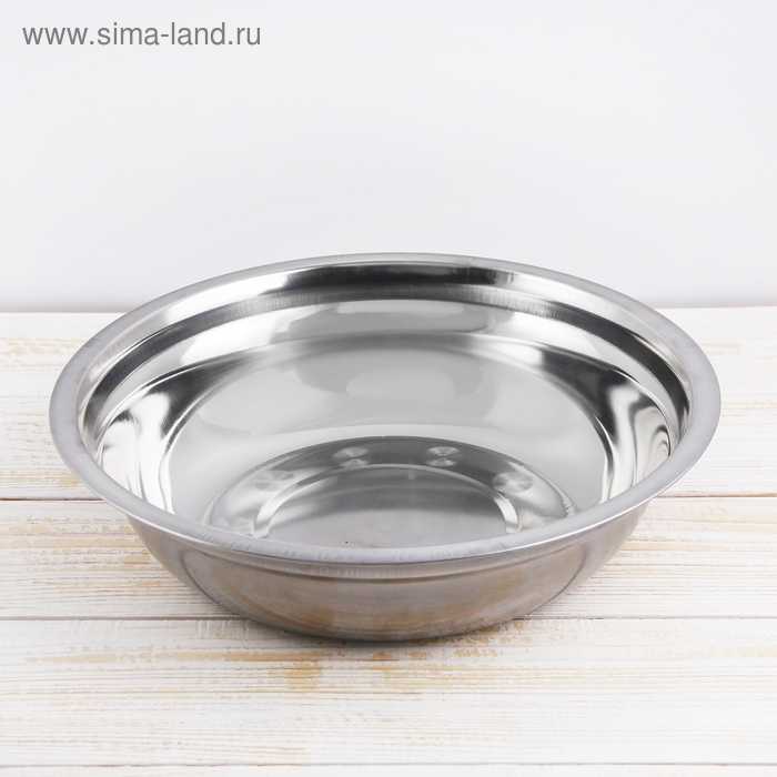 Миска из нержавеющей стали «Мэйли», 2,4 л, 27×6,5 см Миска из нержавеющей стали «Мэйли», 2,4 л, 27×6,5 см