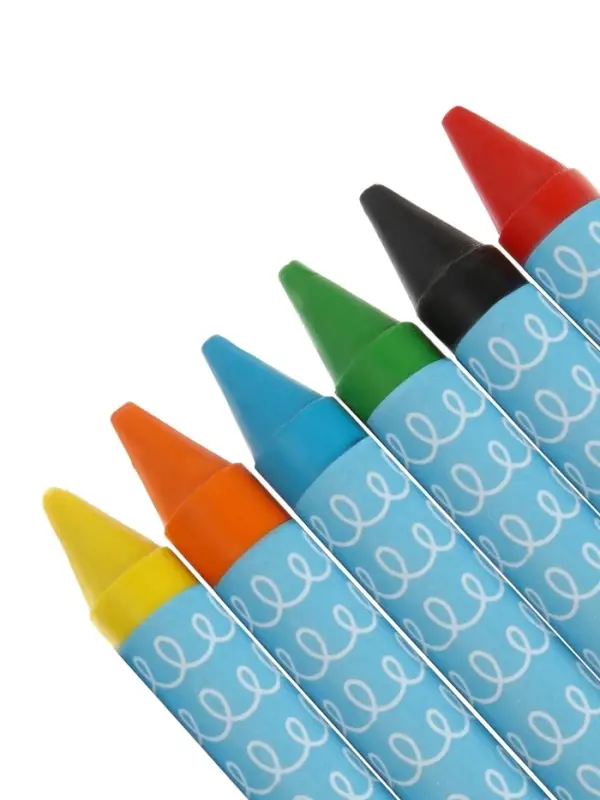 Мелки восковые Calligrata, цветные, 6 цветов, утолщённые, 93&times;11 мм