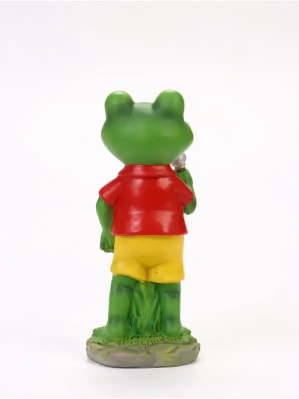 Садовая фигура из полистоуна &laquo;Лягушонок с микрофоном&raquo;, 8.5&times;11&times;25 см, Greengo