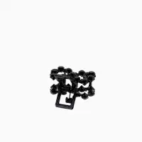 Крабик для волос &laquo;Мелани&raquo;, бантик, 2.5 см, чёрный