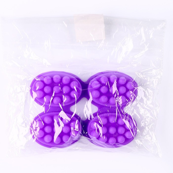 Форма для мыла силиконовая «Массажная» 4 шт., размер 1 шт. — 7,1 × 3,5 × 5 см Форма для мыла силиконовая «Массажная» 4 шт., размер 1 шт. — 7,1 × 3,5 × 5 см