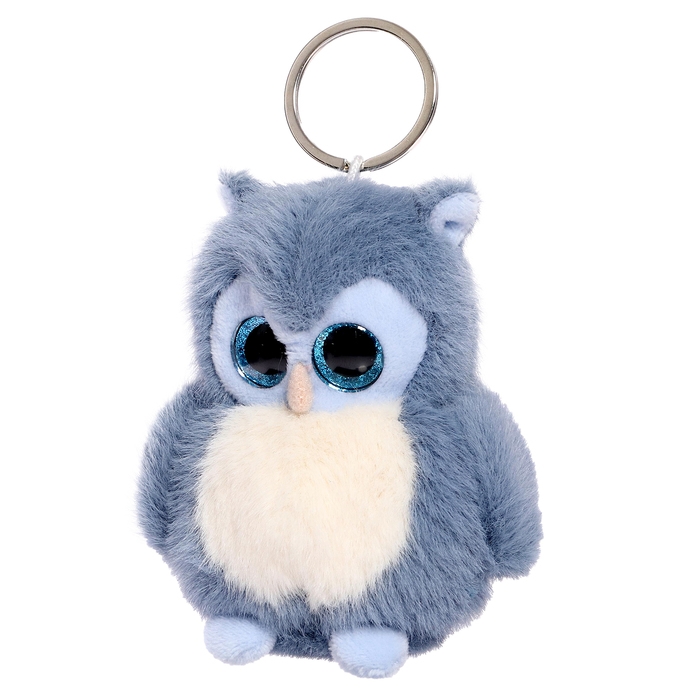 Мягкая игрушка «Сова», цвет голубой, 11 см Мягкая игрушка «Сова», цвет голубой, 11 см