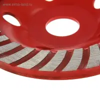 Чашка алмазная зачистная ЛОМ, TURBO, 125 мм