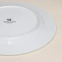 Тарелки SL Home &laquo;Винтаж фрэнч&raquo;, d=27 см, набор 2 шт., фарфор, белые