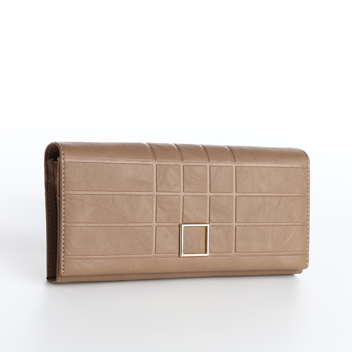 Кошелёк женский на магните, цвет бежевый Кошелёк женский на магните, цвет бежевый