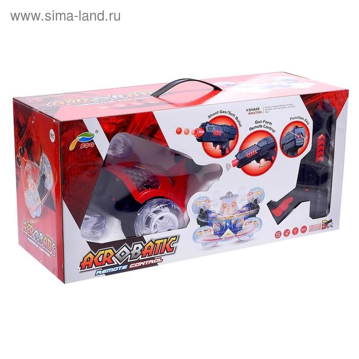 Перевёртыш радиоуправляемый «Торнадо», с пистолетом, стреляет гелевыми пулями, работает от аккумулятора