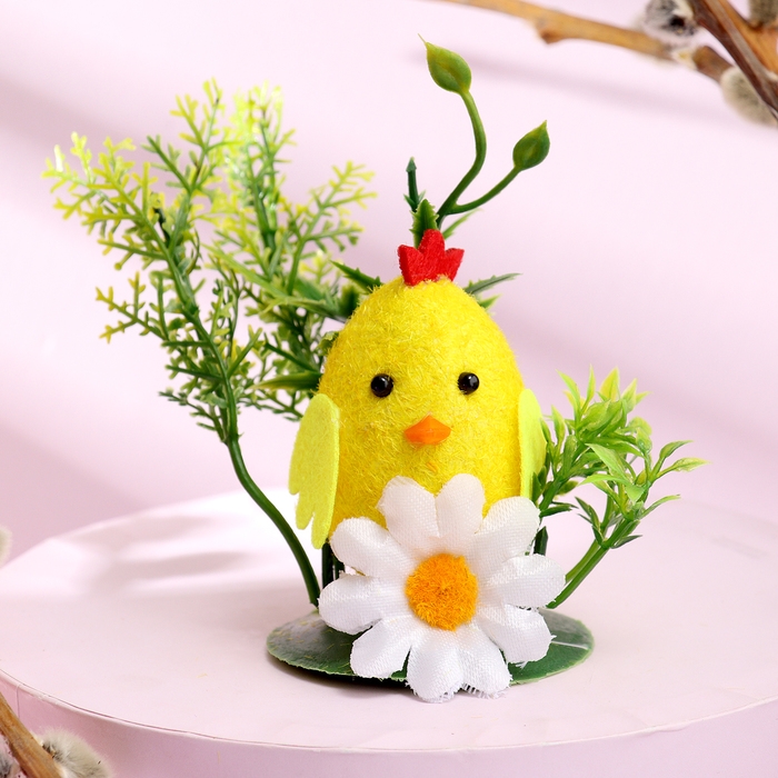 Декор пасхальный «Цыплёнок в траве» 5 × 10 × 10 см Декор пасхальный «Цыплёнок в траве» 5 × 10 × 10 см