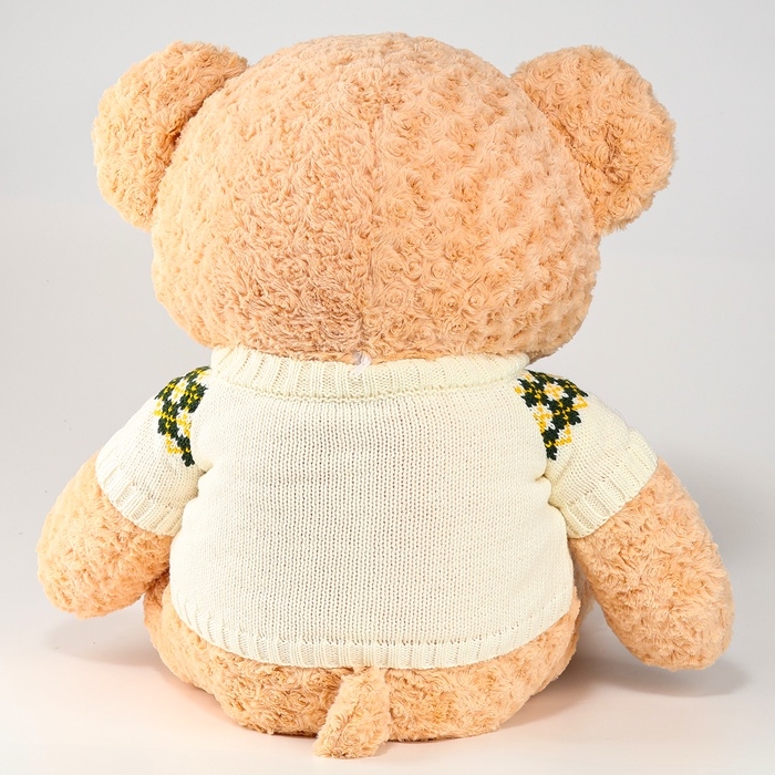Мягкая игрушка «Медведь», в кофте, 80 см, цвет бежевый Мягкая игрушка «Медведь», в кофте, 80 см, цвет бежевый