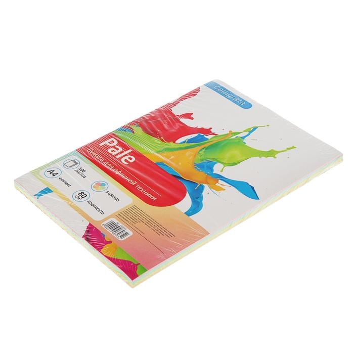 Бумага цветная А4, 100 листов Calligrata Пастель, 5 цветов, 80 г/м Бумага цветная А4, 100 листов Calligrata Пастель, 5 цветов, 80 г/м
