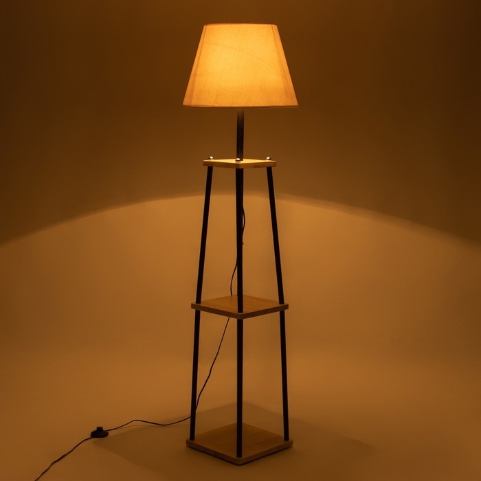 Торшер напольный с полочками "Минимализм" Е27 40W 45х45х154,5 см