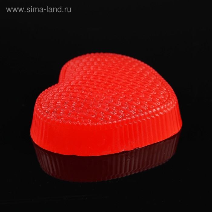 Фигурное мыло Фигурное мыло "Сердечко вязаное" красное 70гр