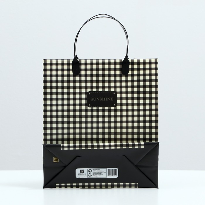 Пакет  Пакет "Роял коричневый", мягкий пластик, 26 x 23 см, 100 мкм