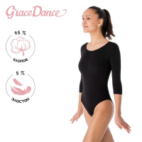 Купальник для гимнастики и танцев Grace Dance, р. 40, цвет чёрный