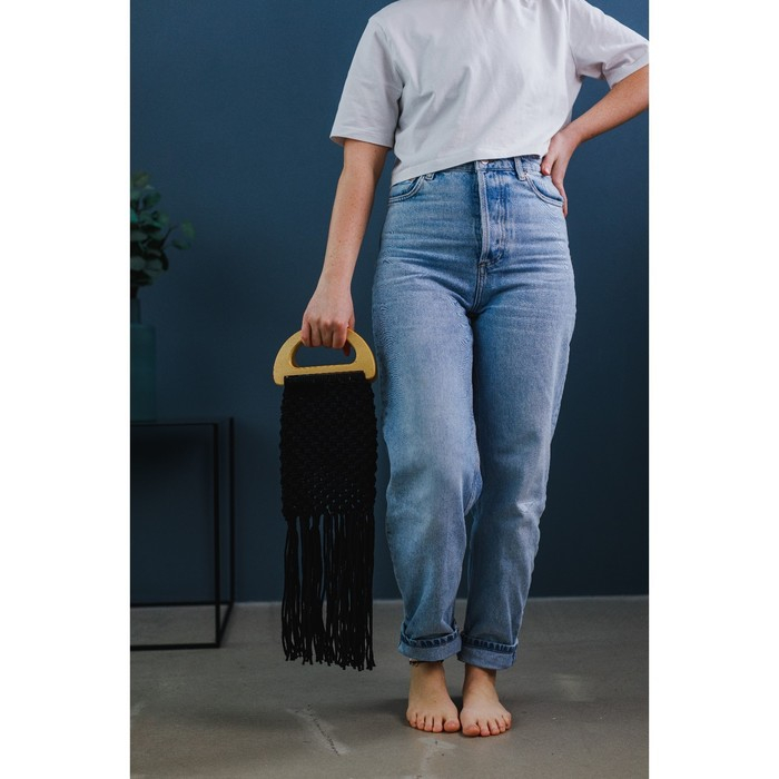 Ручки для сумки деревянные, 10 × 18 см, 2 шт, цвет бежевый Ручки для сумки деревянные, 10 × 18 см, 2 шт, цвет бежевый