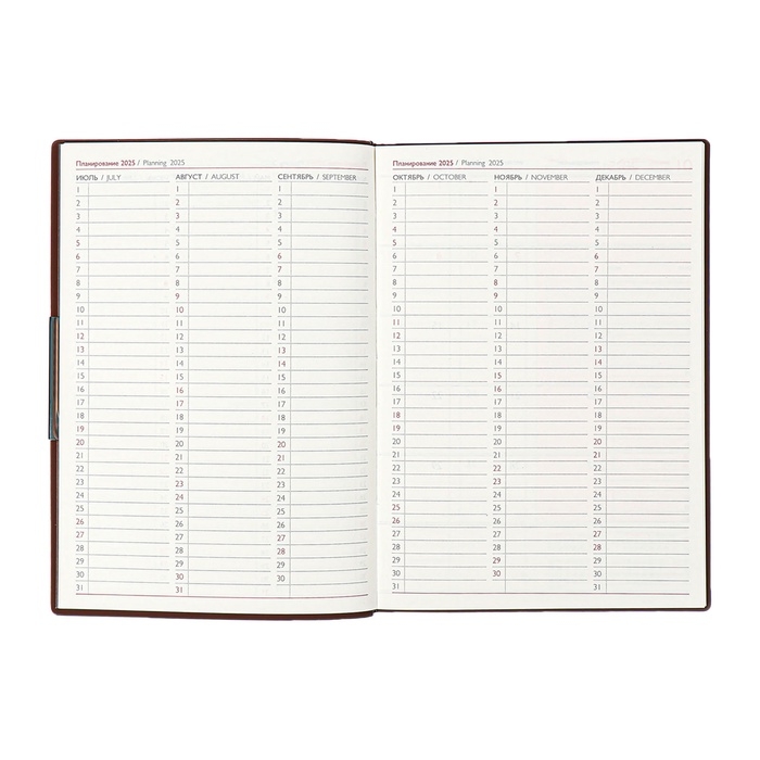 Еженедельник датир 2025г мягк обл иск кож А6+ 80л ESCALADA, тис ф, кр бл 70 г/м², кор-ый Еженедельник датир 2025г мягк обл иск кож А6+ 80л ESCALADA, тис ф, кр бл 70 г/м², кор-ый
