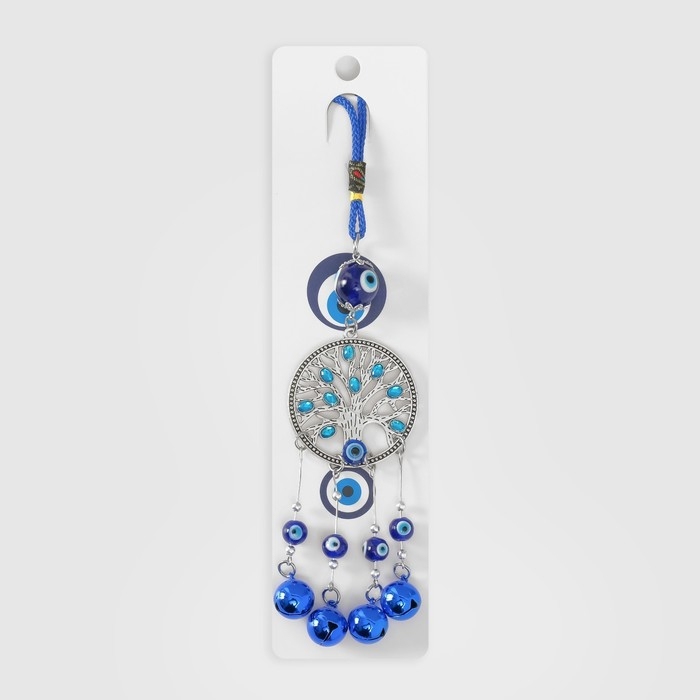 Подвеска от сглаза металл  Подвеска от сглаза металл "Дерево с колокольчиками" 27 см
