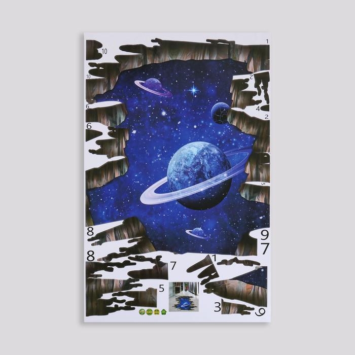 Наклейка 3Д интерьерная Космос 90*60см Наклейка 3Д интерьерная Космос 90*60см