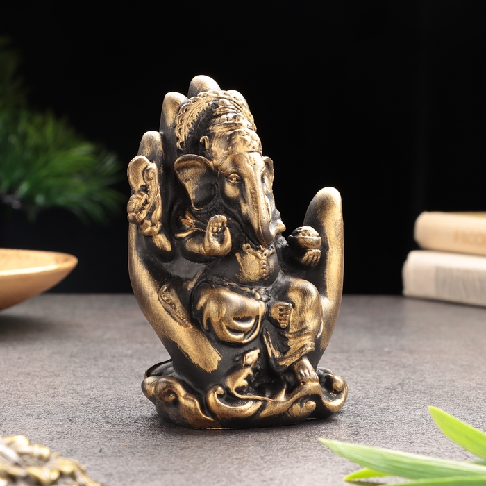 Сувенир Сувенир "Ганеш в ладони", гипсобетон, 13х8х7см