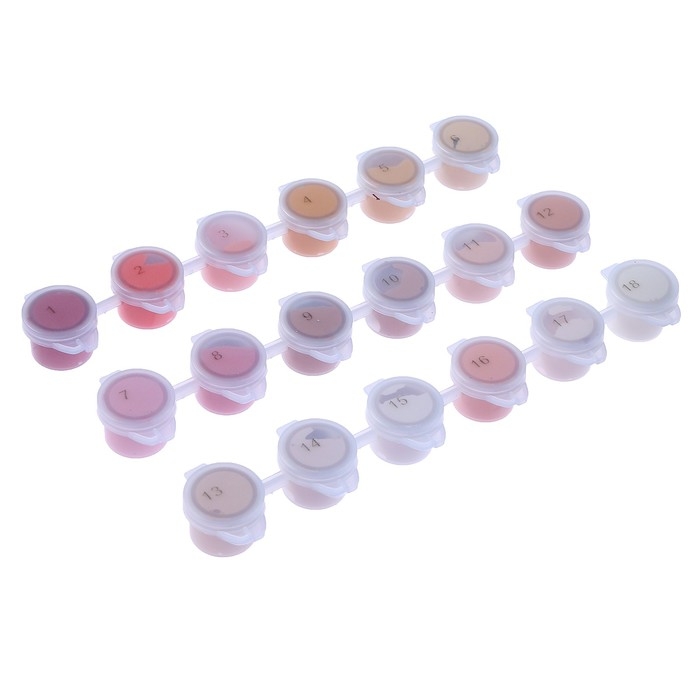 Набор акриловых красок «Светлый день», 18 цветов Набор акриловых красок «Светлый день», 18 цветов