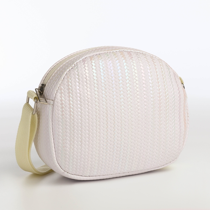 Сумка детская для девочки на молнии, цвет белый Сумка детская для девочки на молнии, цвет белый