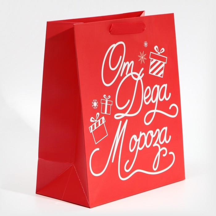 Пакет подарочный новогодний ламинированный «Новогодний подарочек», ML 23 х 27 х 11,5 см, Новый год Пакет подарочный новогодний ламинированный «Новогодний подарочек», ML 23 х 27 х 11,5 см, Новый год