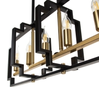 Люстра 2739/5 E14 40Вт черно-золотой 29,5х7,8х25-97 см BayerLux
