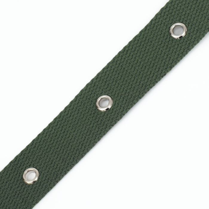 Ошейник брезентовый однослойный, 66 х 3 см, ОШ 33-60 см, тёмно-зелёный Ошейник брезентовый однослойный, 66 х 3 см, ОШ 33-60 см, тёмно-зелёный