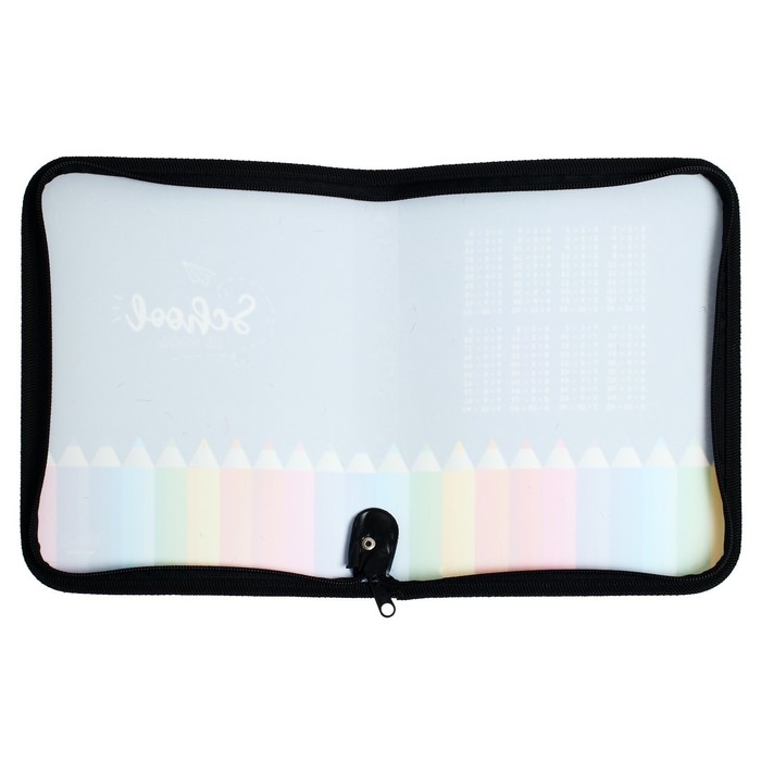 Папка для тетрадей А5, 180 х 230 х 25 мм, молния вокруг, пластиковая 0.5, ПМ-А5-04 Calligrata Папка для тетрадей А5, 180 х 230 х 25 мм, молния вокруг, пластиковая 0.5, ПМ-А5-04 Calligrata "Карандаши"