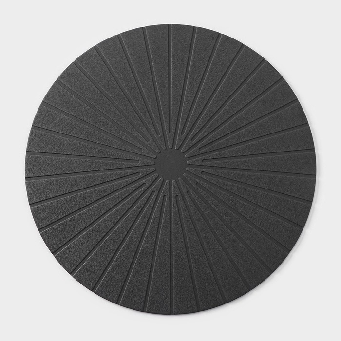 Салфетка сервировочная на стол «Ра», d=36 см, цвет серый Салфетка сервировочная на стол «Ра», d=36 см, цвет серый