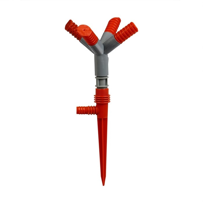 Распылитель 4−лепестковый, штуцер под шланги 1/2 Распылитель 4−лепестковый, штуцер под шланги 1/2" (12 мм) − 3/4" (19 мм), пика, ABS-пластик, Greengo