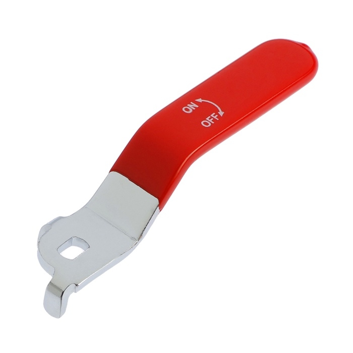 Ручка-рычаг для шарового крана ZEIN, усиленная, 1/2«-3/4», прорезиненная, красная Ручка-рычаг для шарового крана ZEIN, усиленная, 1/2«-3/4», прорезиненная, красная