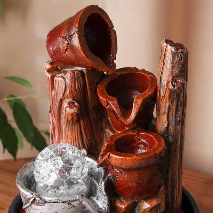 Фонтан Фонтан "Алойз" брёвна, 28х16 см (с подсветкой)